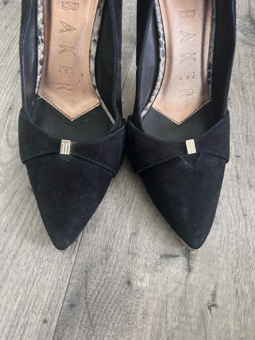 Ted Baker Black Suede Heels Size EU 40, U.S. 9.5-10